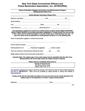 Nyscopba Vision Plan - Fill and Sign Printable Template Online