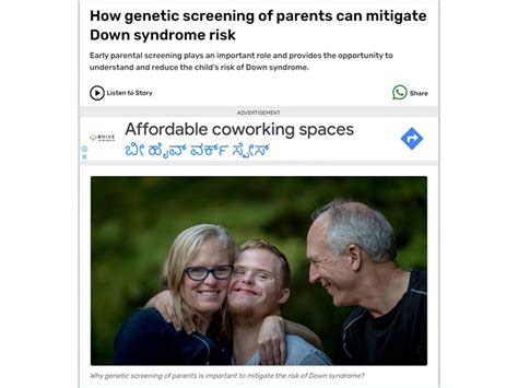 How genetic screening of parents can mitigate Down syndrome risk ...