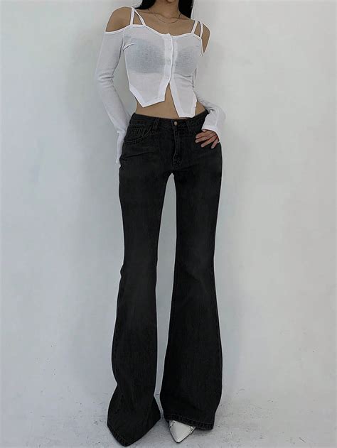 [ Medium Stretch ] High Waist Flare Leg Jeans | Savana | Bestsellers
