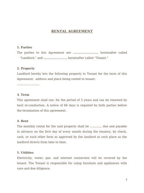 Rent Contract Example 的图像结果