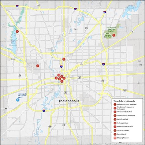Indianapolis And Surrounding Cities Map Indianapolis Neighborhood Map