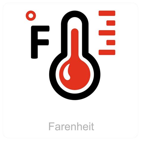 Fahrenheit and forecast icon concept | Premium Vector
