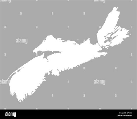 Nova Scotia Map Black and White Stock Photos & Images - Alamy