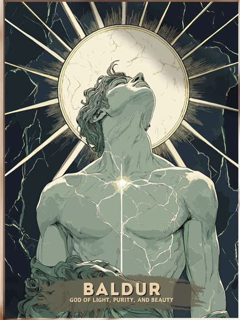 Norse mythology god Baldur wall art | Norse mythology, Norse pagan ...