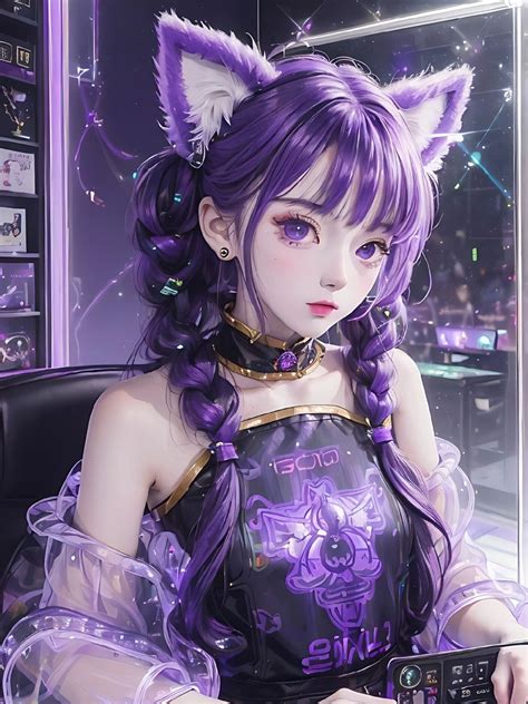 Neko Girl, Cat Girl, Kawaii Anime Girl, Anime Art Girl, Hello Kitty ...