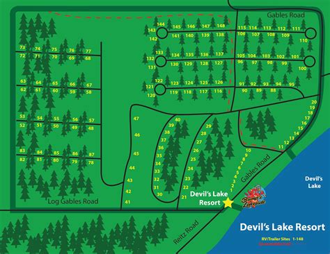 Resort Map | Devil's Lake Resort