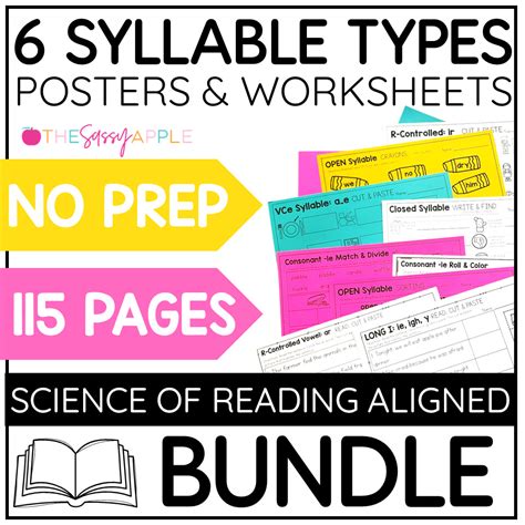 6 Syllable Types Worksheets 的图像结果