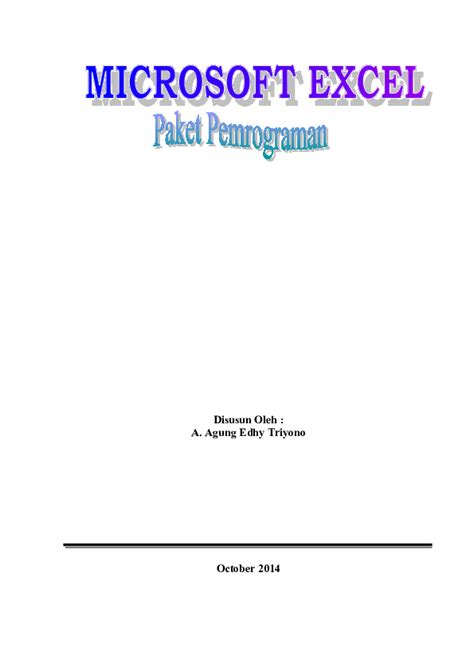 Writing Programs for Excel 的图像结果