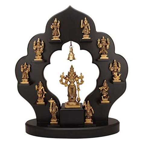 Buy SHIVIKA Lord Vishnu Dashavatar Brass Statues Set with Beautiful ...