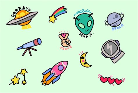 Alien Stickers Printable 的图像结果