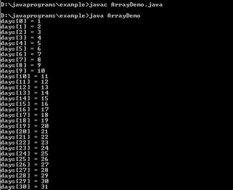 Image result for Program for One Dimensional Array in Java