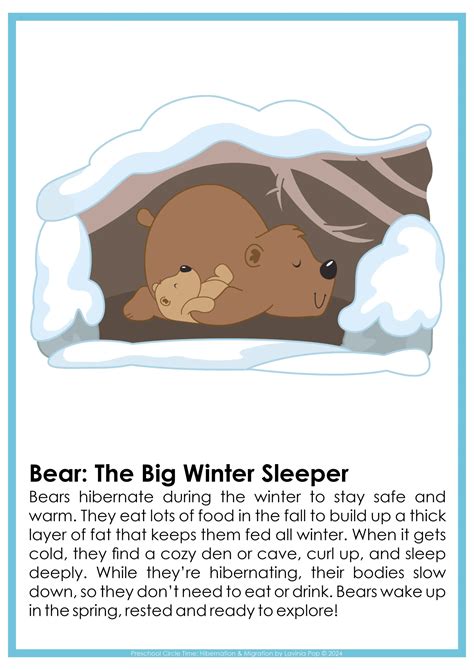 Preschool Coloring Pages Hibernation Meaning [2025]