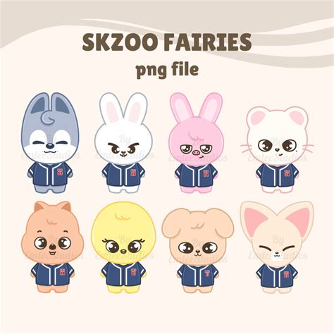 Stray Kids SKZOO Fairies Clipart | PNG, Transparent Background ...