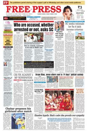 Free Press Journal Free Press - Indore Epaper Edition, Fri, 8 Oct 21