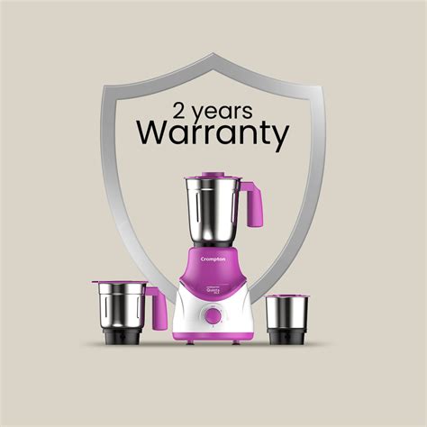 Shop Crompton Questa Dlx 500W, Mixer Grinder, 3 Stainless Steel Jars ...