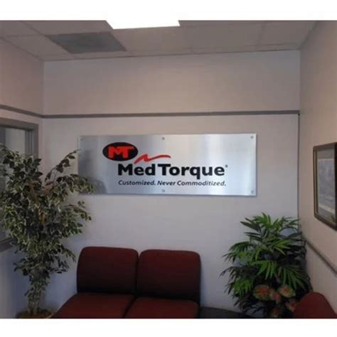 SS Reception Plate - Rectangular Stainless Steel Sign Board ...