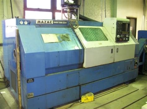 10" chuck Mazak Quick Turn QT-20N 2 Axis Slant Bed CNC Lathe in Elk ...