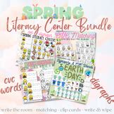Earth Day - Kindergarten Spring Literacy Centers CVC Words - Digraphs ...