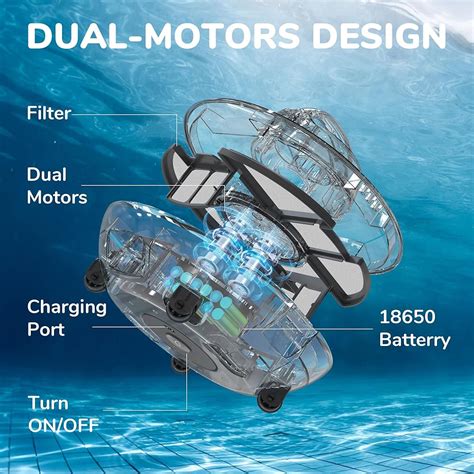 Zyerch Cordless Robotic Pool Cleaner, Pool Vacuum with India | Ubuy