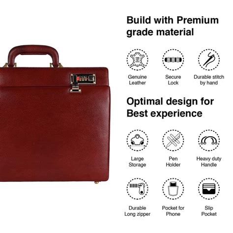 Rich Brown Office Suitcase — MaheTri
