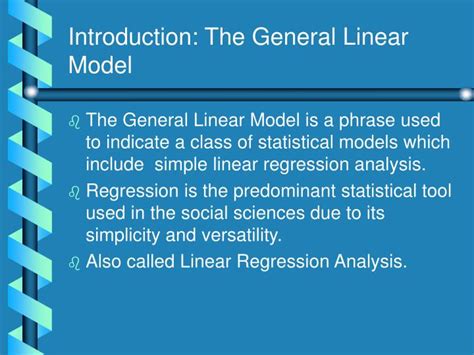 Image result for General Linear Model Example