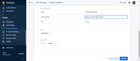 Flutter Messaging Notifications Firebase 的图像结果