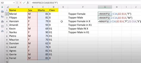 Excel Maxifs Formulas 的图像结果