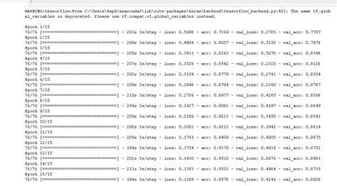 Python Epochs 的图像结果
