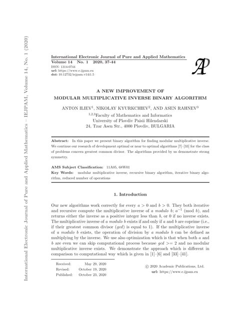 Image result for Modular Multiplicative Inverse Examples
