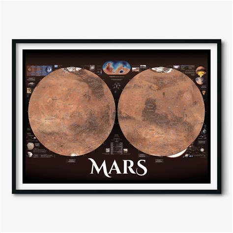 Hi Res Mars Planet Map