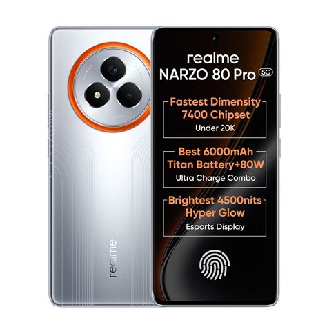realme NARZO 80 Pro 5G (Speed Silver,8GB+256GB) | Segment's 1st ...