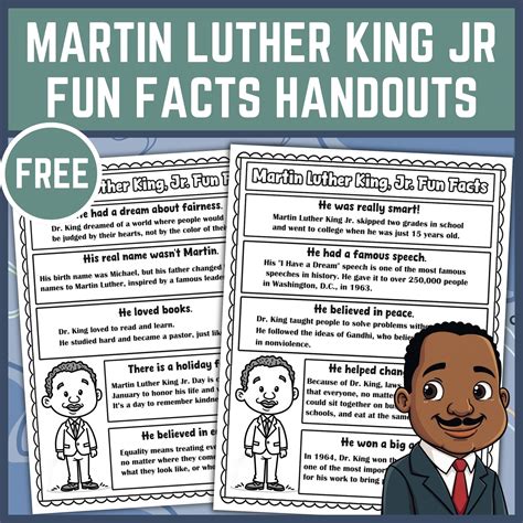 Martin Luther King Jr. Fun Facts Handouts | MLK Day | Made By Teachers
