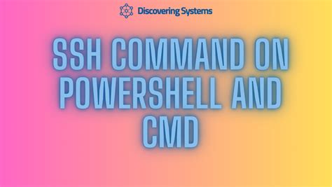 Image result for How to SSH into Something PowerShell