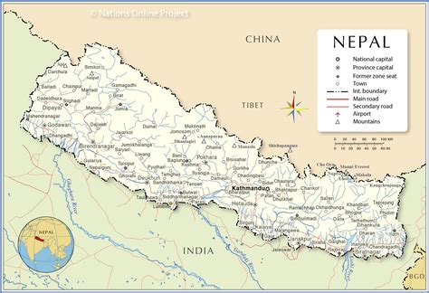 Political Map of Nepal - Nations Online Project