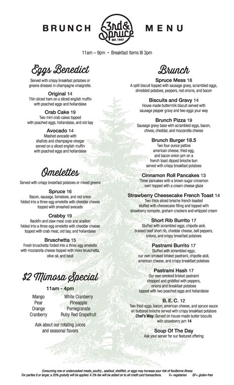 Brunch Menu - 3rd & Spruce Drafthaus3rd & Spruce Drafthaus ‹ 238 S 3rd ...
