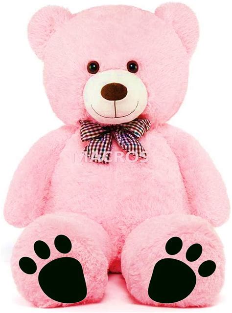 Macros Huggable Stuffed Teddy Bear in Baby Pink Color – 3 Feet/ Best ...