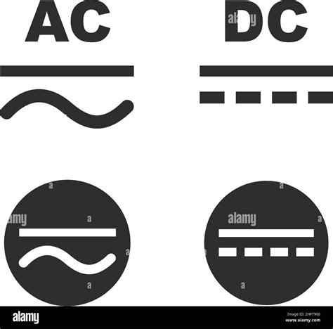 ac-dc current symbol icon vector illustration design template Stock ...