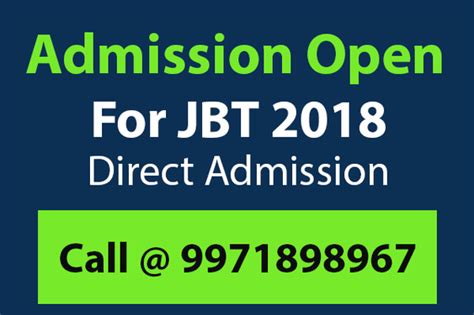 JBT Direct Admissions 2018 Delhi In Rohini (Ayodhya Chowk) - Diploma ...