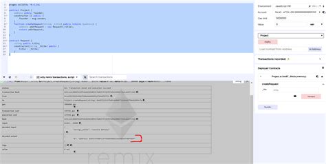 Remix Ethereum Write Smart Contract 的图像结果