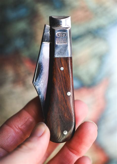 Taylor's Eye Witness - Handmade Barlow Pocket Knife - Ironwood ...