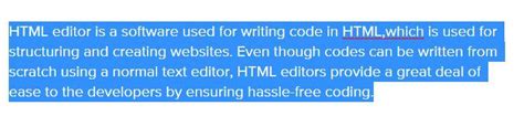 describe the types of html editors.please answer this. - Brainly.in