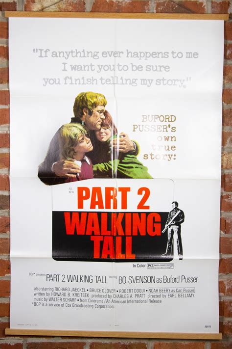Walking Tall Part 2 Movie Poster From 1975 - Original 27" X 41" (1) One ...