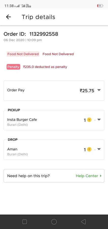 Zomato — Zomato customer fraud