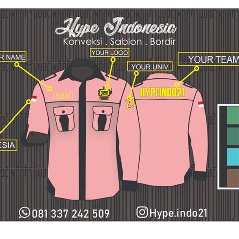 Jual Buat Kemeja PDH Buat Organisasi Kampus Desain Whatever You Want ...