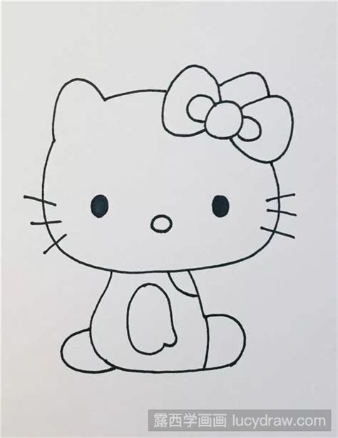 漫画教程：如何画Hello Kitty-露西学画画