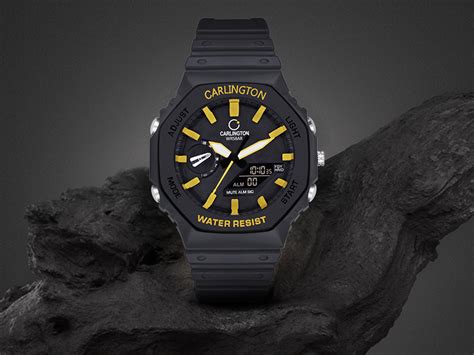 Buy Carlington Unisex Resin Analog-Digital Sports Watch Chronograph ...