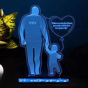 StarLaser Gift for Father Led Decor 3D Night lamp 16 Color Changing ...