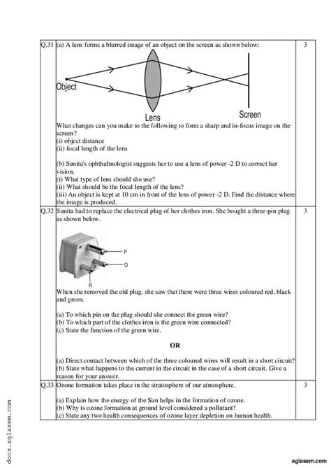 Image result for Sample Paper for Class 10 Science
