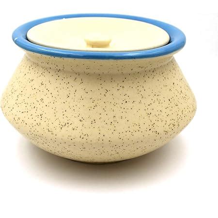 Buy Kraftyhome Ceramic Handi with lid | Curd Setter Pot | Biryani ...