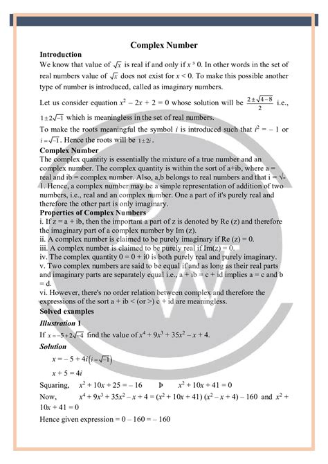 Image result for Complex Numbers Physics Wallah